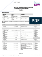 2022 - LPC Exam Timetables - PTD - PTE - PTO - Y2 Sept 21 - v1