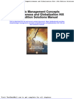 Strategic Management Concepts Competitiveness and Globalization Hitt 10th Edition Solutions Manual