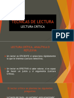 Lectura Crítica