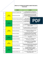 Jadwal Kalibrasi 2023