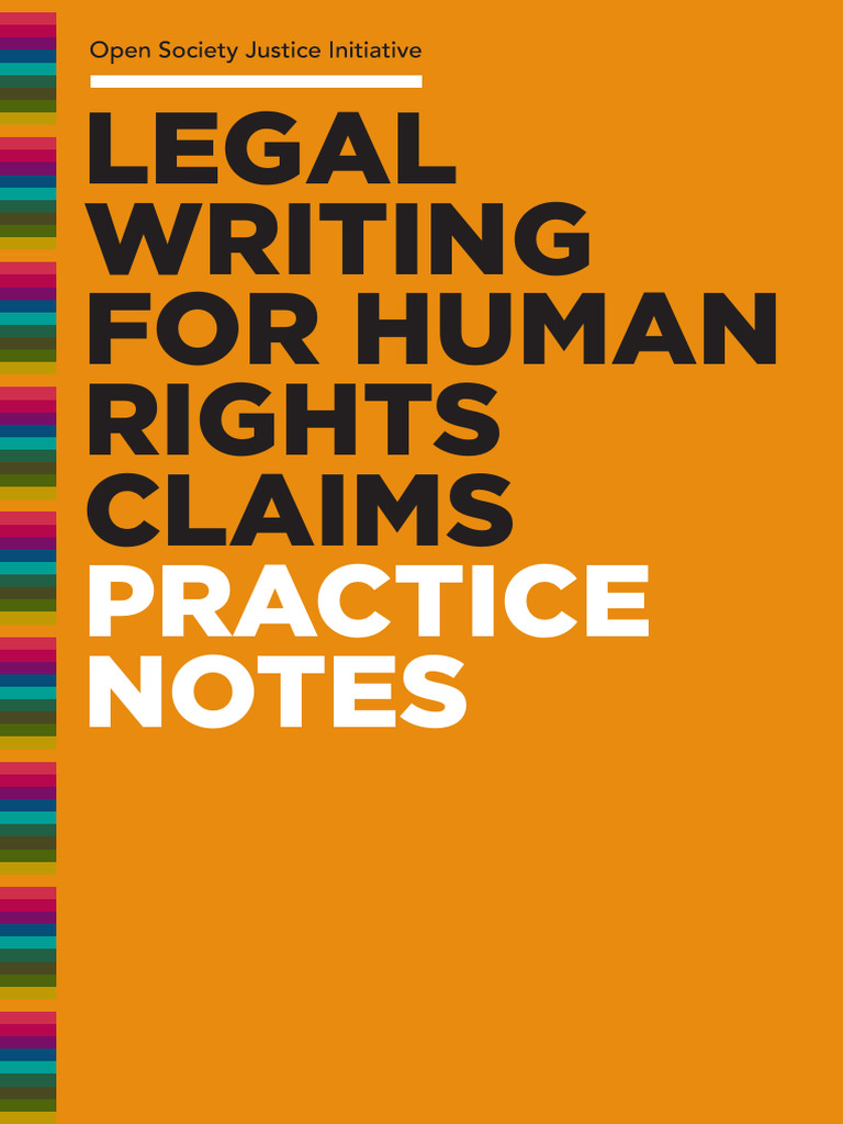 Legal Writing for Human Rights Claims | PDF | Complaint | Human Rights