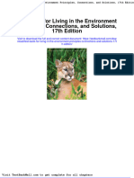 Test Bank For Living in The Environment Principles Connections and Solutions 17th Edition