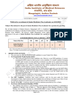 Recruitment of Junior Residents Non Academic Dec 2023