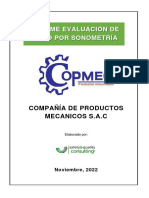 Informe Evaluación de Ruido Por Sonometría - COMPAÑÍA DE PRODUCTOS MECANICOS S.A