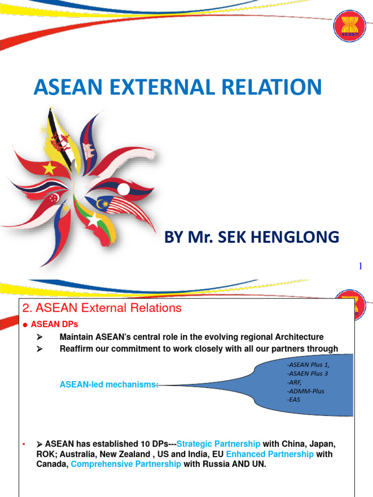 ASEAN's External Relations Overview | PDF | Asia | Foreign Relations