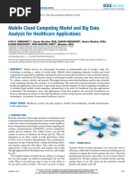 Mobile Cloud Computing Model and Big Data Analysis For Healthcare Applications