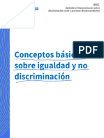 Conceptos Basicos Sobre Igualdad y No Discriminacion