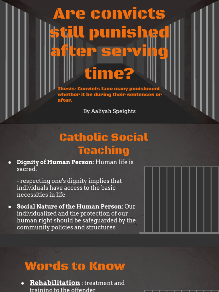 Are Convicts Still Punished After Serving Time | PDF | Rehabilitation ...