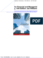 Test Bank For Financial and Managerial Accounting 15th Edition Jan Williams
