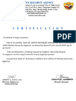 Security Certificate