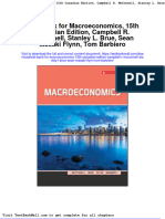 Test Bank For Macroeconomics 15th Canadian Edition Campbell R Mcconnell Stanley L Brue Sean Masaki Flynn Tom Barbiero