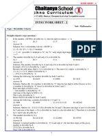6 - Class INTSO Work Sheet - 2 - Divisibility Criteria