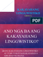 Kakayahang Linggwistiko