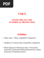 Unit-4 Static Relays (Switchgear and Protection)