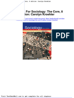 Test Bank For Sociology The Core 8 Edition Carolyn Kroehler