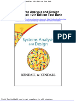 Systems Analysis and Design Rosenblatt 10th Edition Test Bank
