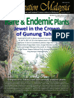 RareEndemicPlants JewelintheCrownofGunungTahan