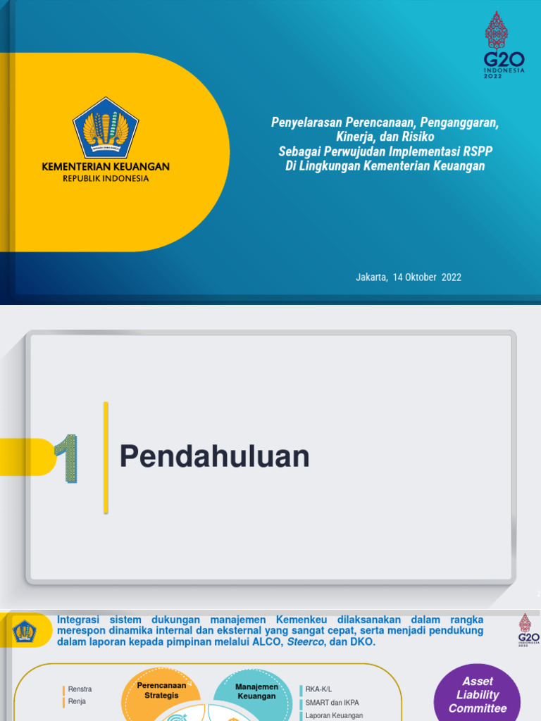 Penyelarasan RSPP di Kementerian Keuangan | PDF
