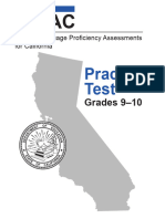 ELPAC Grades 9-10 Practice Test 2018