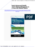 Test Bank Advanced Health Assessment Clinical Diagnosis in Primary Care 6th Edition Dains
