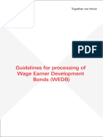 Guidelines For Processing of Wage Earner Development Bonds (WEDB)