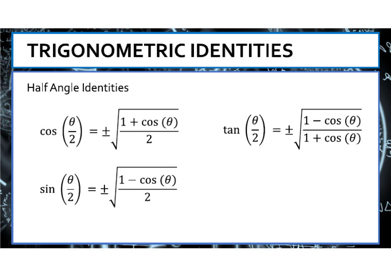 Half Angle | PDF