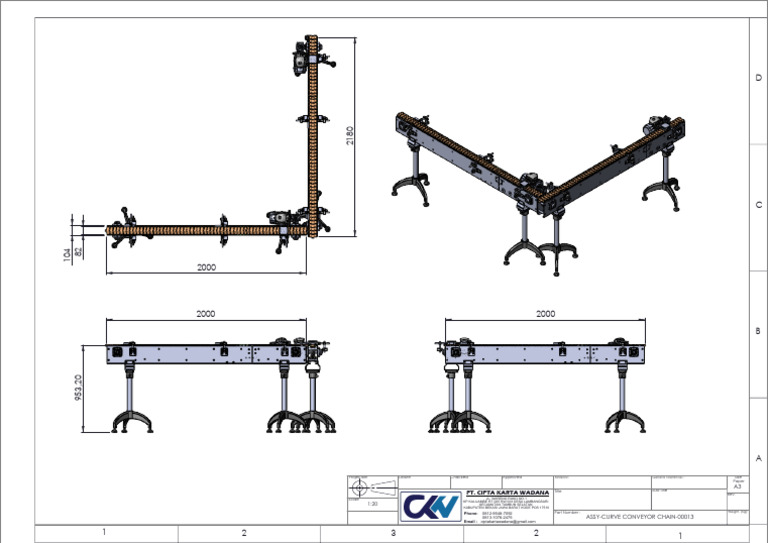 Assy-Curve Conveyor Chain-00013 | PDF