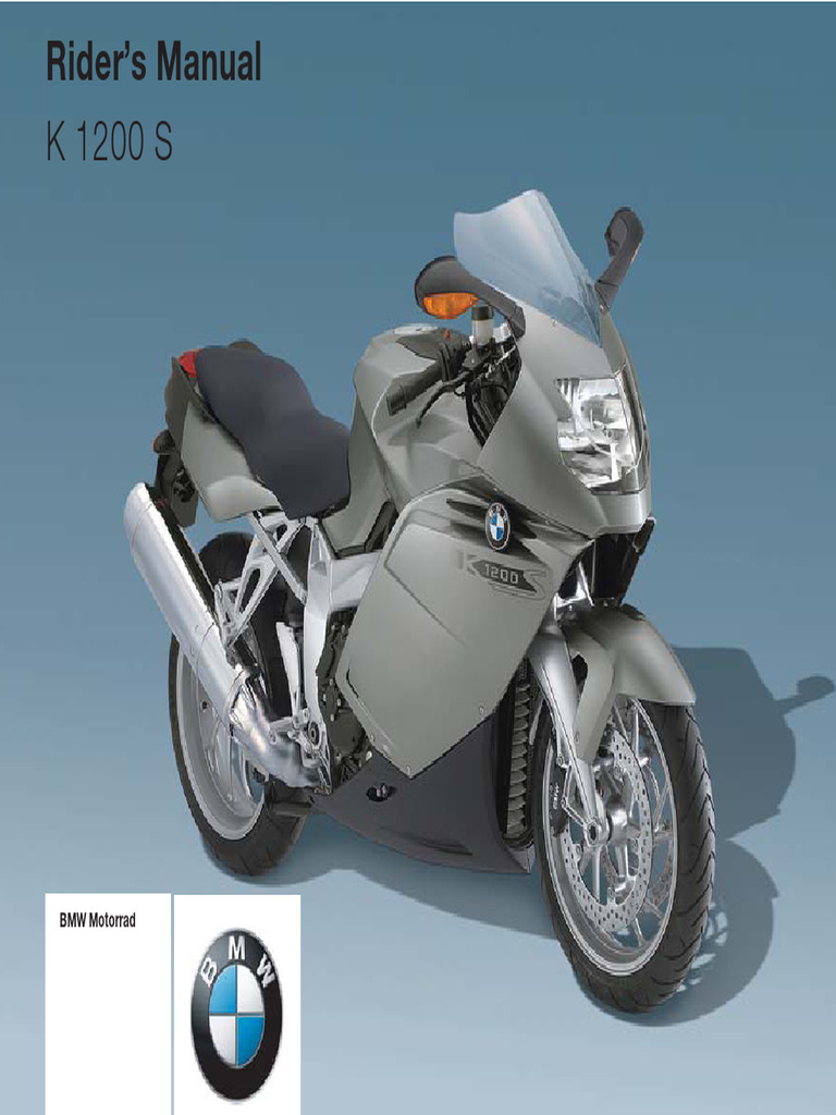 K1200S Manual | PDF | Anti Lock Braking System | Vehicle Parts