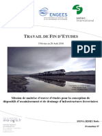 Mémoire Assainissement Et Drainage - Infra Linéaire