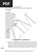 IELTS Academic Reading Sample 61 - The Coral Reefs of Agatti Island