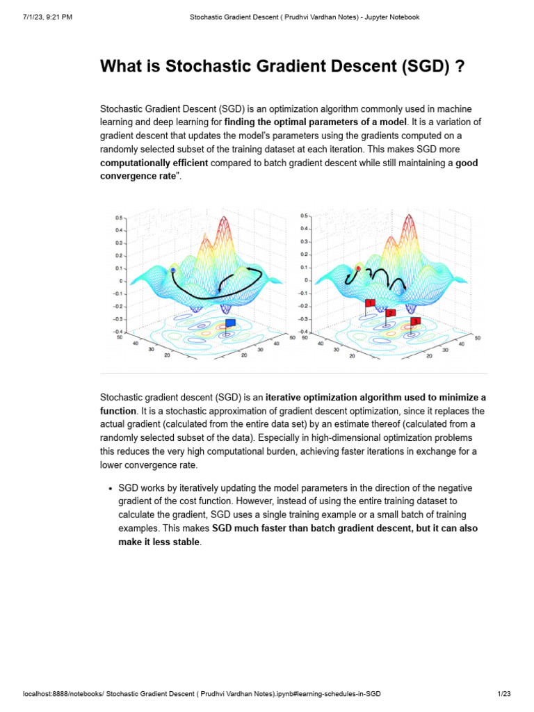 Understanding Stochastic Gradient Descent | PDF | Analysis ...