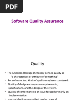 Software Quality Assurance