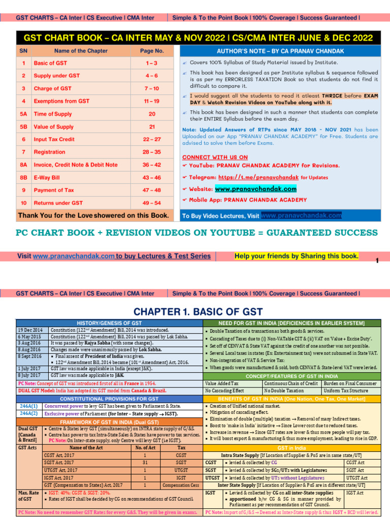 Gst Chart Book Pdf Free Download 