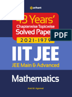 43 Years Chapterwise Topicwise Solved Papers 2021 1979 IIT JEE Mathematics