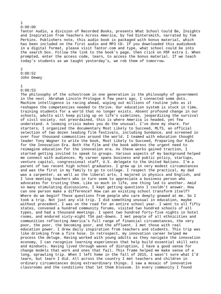 What School Could Be Pdf Audiobook Teachers