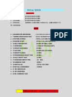 TOTAL TESTS in Army