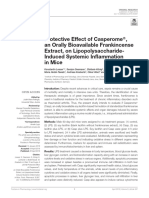 Protective Effect of Casperome An Orally Bioavailable Frankincense Extract On Lipopolysaccharide Induced Systemic Inflammation in Mice