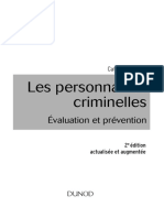 Les Personnalités Criminelles Evaluation Et Prévention Catherine