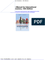 Solution Manual For International Economics 15th Edition