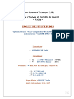 Optimisation de L'étape Coagulation-Floculation Au Cours Du Traitement de L'eau BAB LOUTA - Nadia ACHAROUAK