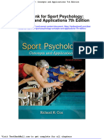 Test Bank For Sport Psychology Concepts and Applications 7th Edition
