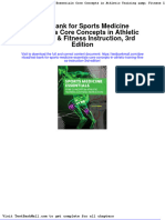 Test Bank For Sports Medicine Essentials Core Concepts in Athletic Training Fitness Instruction 3rd Edition