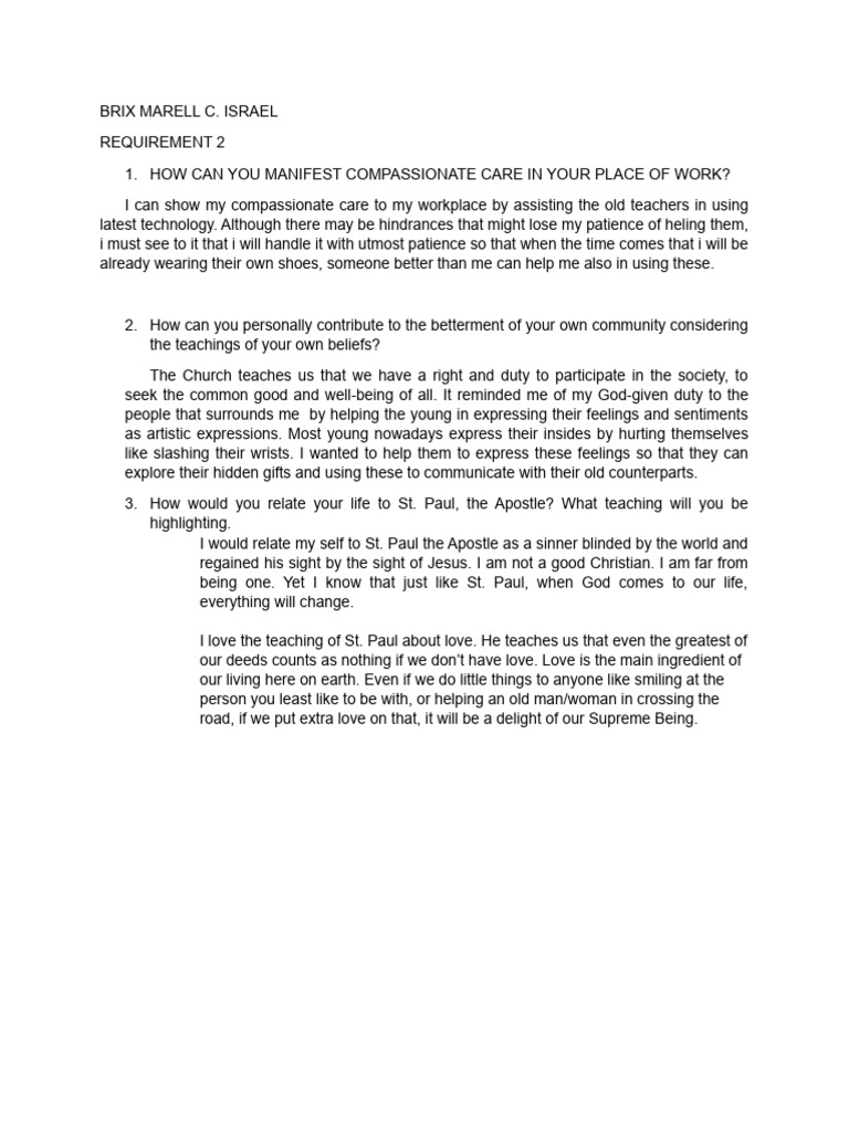 Compassionate Care and Community Impact | PDF | Self-Improvement | Wellness