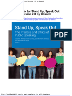 Test Bank For Stand Up Speak Out Version 2 0 by Wrench