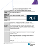 Unit 5 International Business AAB Learning Aim A Version 1 Dec 2019