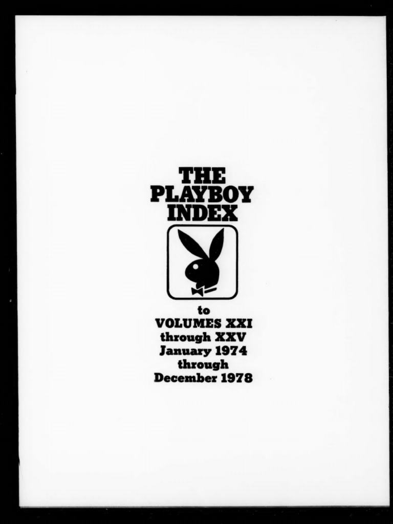 Sim Playboy January-1974-December-1978!21!25 Index | PDF