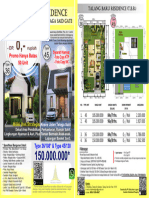 Brosur Talang Baru Residence Istishna' Oktober 2022