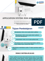 It Application System - Risk and Control