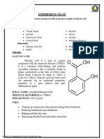 Experiment No: 05: Chemicals