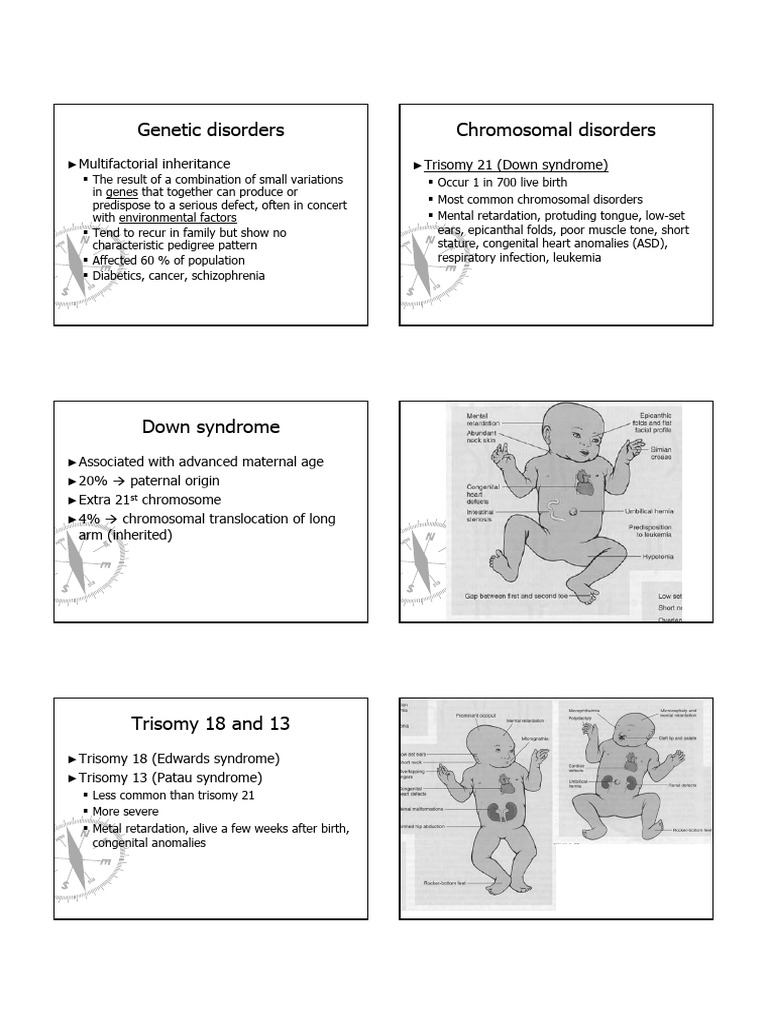 Genetic Disorders Chromosomal Disorders: Multifactorial Inheritance ...